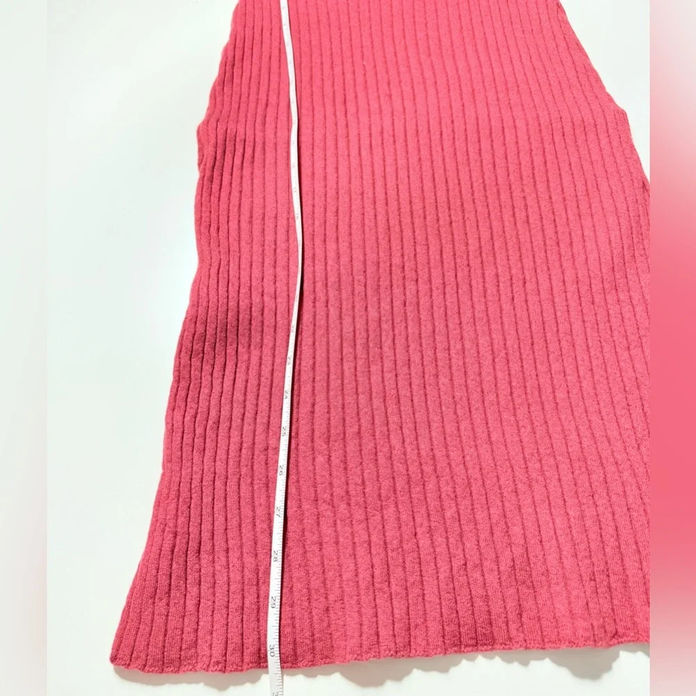 Sézane Merino Wool Ribbed Knit Midi Skirt Size S Parisian Chic 2026